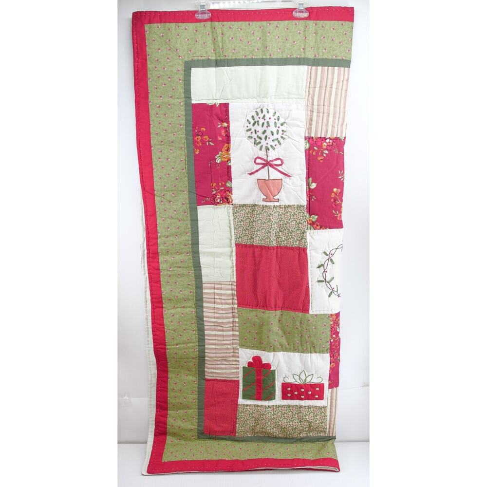 Quilt 47 x 57 Blanket Christmas C & F Enterprises‎ Trees VINTAGE Holiday Winter